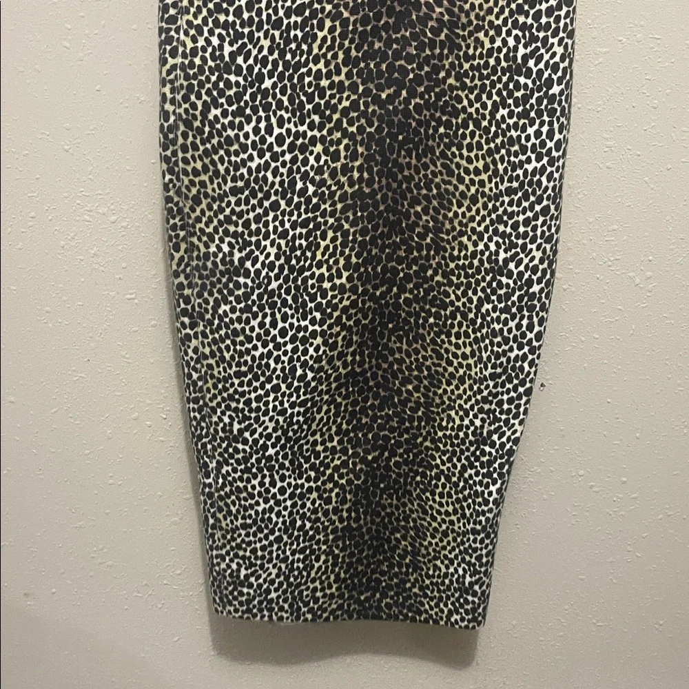 Dolce & Gabbana  Beige and Black Animal Print Knit  Skirt - Picture 6 of 6